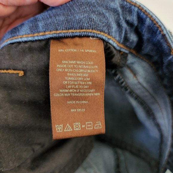 Kut from the Kloth Straight Leg Jeans Women's size 10 Short Denim Stretch 28x29 - Picture 8 of 8